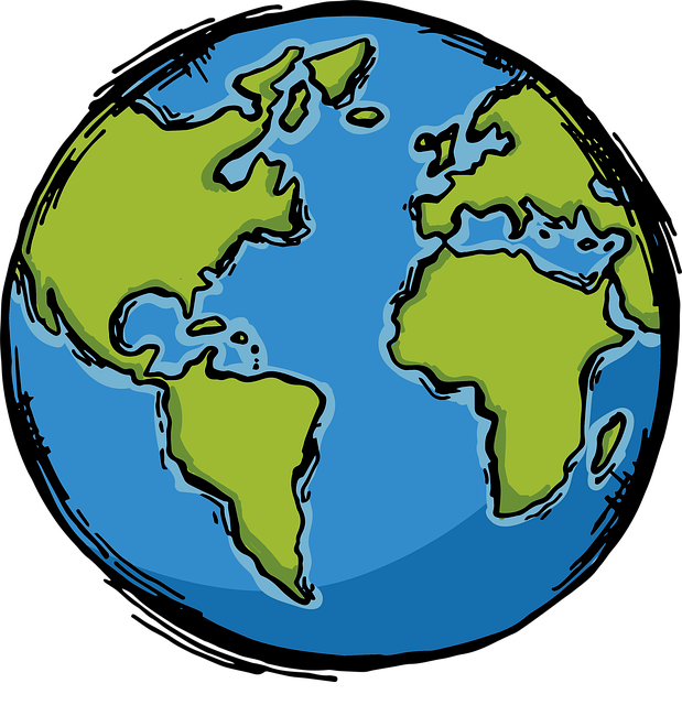 earth, globe, cartoon, planet, world map, world, continents, map, geography, global, location, cartography, cutout, international, atlas