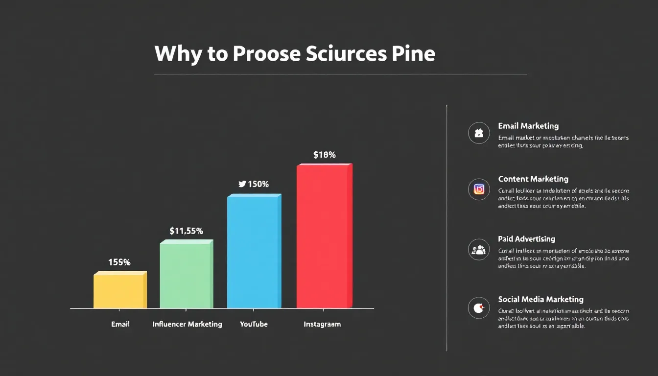 A selection of marketing channels for businesses.