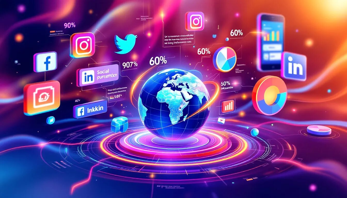 A visual representation of social commerce integration in marketing.