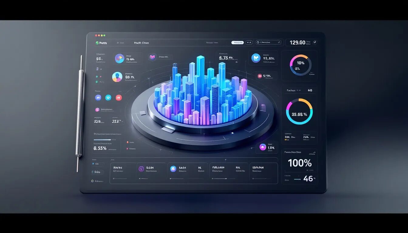 A social media dashboard displaying engagement metrics for media coverage.