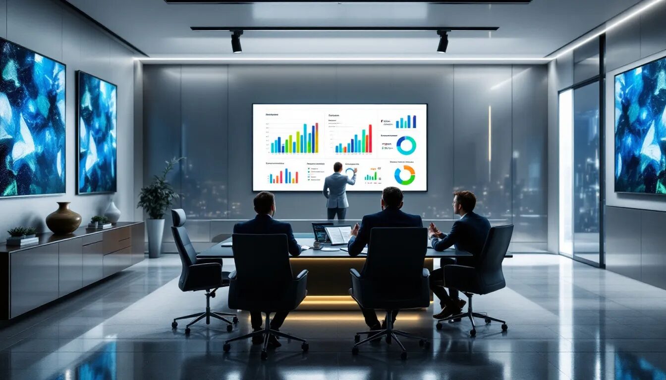 A creative workspace where press releases are being crafted to attract investors.